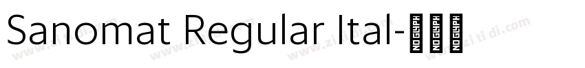 Sanomat Regular Ital字体转换